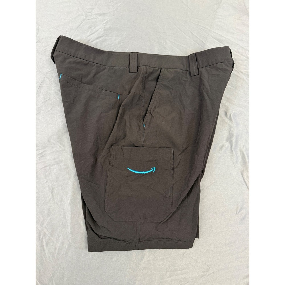 Amazon Luly Yang Men XL Black Cargo Work Shorts Z4DS23MSH02 Stretch Techwear - Picture 9 of 11